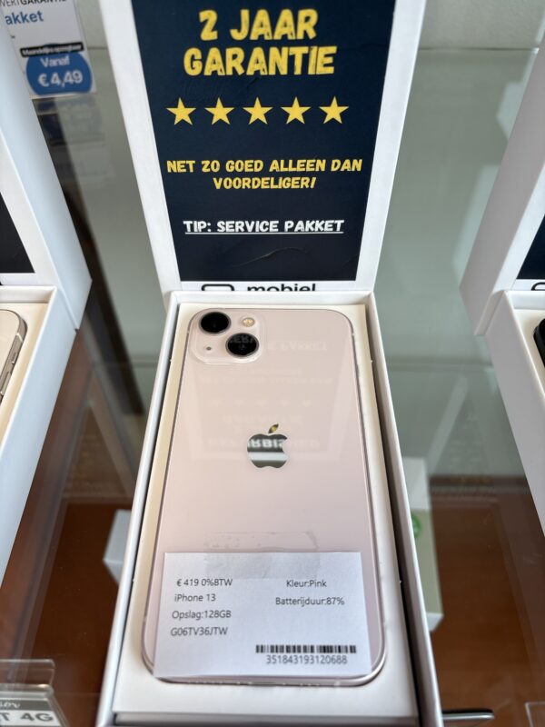 Refurbished iPhone 13 128GB Roze - Image 2